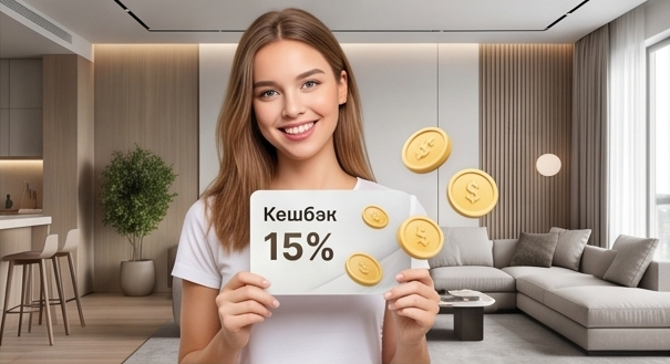 Кешбэк 15% на следующую мебель