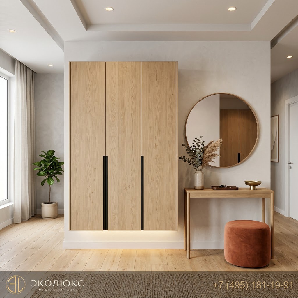 Современная прихожая Джапанди с трёхдверным шкафом